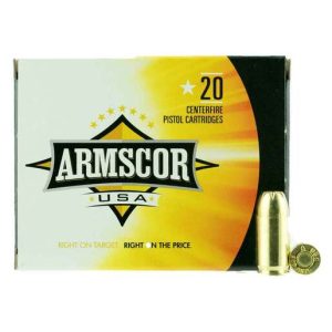 Armscor Precision 380 Auto (ACP) 90gr JHP Handgun Ammo - 20 Rounds