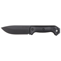 KA-BAR BK2 Becker Companion Fixed Blade Knife 5.25" Drop Point 1095 Cro-Van Black Powder Coat Blade Ultramid Handle Black