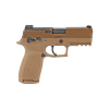 SIG SAUER P320 9mm 3.9" M18 Coyote DP Pro Plate 10rd CA