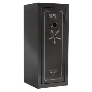 Sports Afield Haven Electronic Safe Dark Gray Steel 24 Long Guns 75 Min @ 1400 Degree Fire Rating
