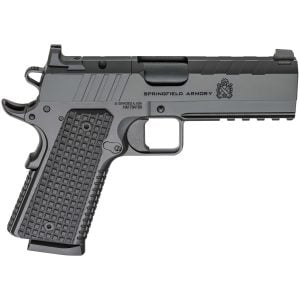 Springfield Armory 1911 Emissary .45 ACP 4.25" Bbl Black Handgun w/ AOS Plate, U-Notch Tritium Sights, 2x8rd Mags PX9228LAOS