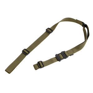 Magpul MAG513RGR MS1 Sling 1.25 in W x 48 in- 60 in L Adjustable Two-Point Ranger Green Nylon Webbing for, Rifle