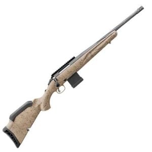 Ruger American Rifle Generation II Ranch 5.56mm NATO Cobalt Cerakote Bolt Action Rifle - 16.1in - Tan