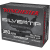 Winchester Super-X, 380 ACP, Silvertip Jacket Hollow Point, 85 Grain, 20 Rounds