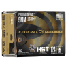 Federal Premium Personal Defense Hst 9mm Luger Jacketed Hollow Point 124 Grain 20 Rounds