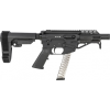 Freedom Ordnance FX9P4S FX-9 9mm Luger 4" 31+1 Black Hard Coat Anodized Rec Black SBA3 Pistol Brace Stock Black Polymer Grip