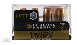 Federal 9mm 124gr HST Ammunition 20rds - P9HST1S