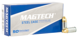 Magtech Steel Case FMJ 115gr 9mm Ammunition, 50rds - 9AS