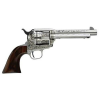 Taylors & Company 555160 1873 Cattleman Uberti 45 Colt (Long Colt) 6 Shot 4.75" White Engraved