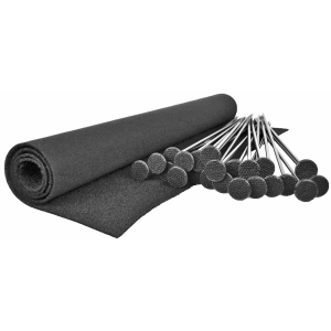 Gun Storage Solutions Rifle Rod 20 pack starter kit includes 20 rods and fabric size 15 in x 30 in RR20SK