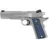 Colt 1911 Government Competition 45 ACP Pistol 5" Barrel 8+1 Round Stainless Slide Blue Grip Stainless Frame
