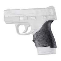 Hogue HandALL Beavertail Grip, Fits S&W M&P Shield/Ruger LC9, Rubber, Finger Grooves, Black 18400