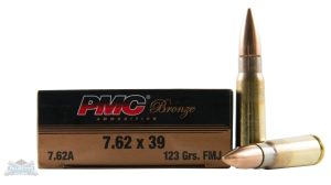 PMC Bronze 7.62x39 Ammo 123 Grain FMJ 20rds - 7.62A