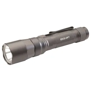 Surefire Everyday Carry Light (EDC-2-DFT), Dual-Fuel Turbo Flashlight, 700 Lumens, Anodized Finish, Gray EDC2-DFT-HA