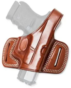 Cebeci Arms Parts & Accessories 17 USED Cebeci Arms Leather Half Pancake Holsters Glock 19 23 Right Tan