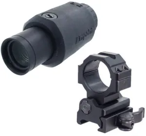 Aimpoint Parts & Accessories 17 Aimpoint 3X-C Red Dot Magnifier Black w/ Leapers UTG 30mm Flip-to-Side Picatinny/Weaver QD Ring Mount