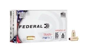 Federal Train And Protect 85 gr VHP .380 ACP 50 Rounds Ammunition - TP380VHP1