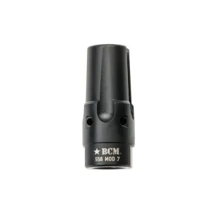 Bravo Company Black Steel 5.56 Compensator Mod 7 for AR-15 1/2-28 Thread