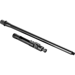 CMMG Parts & Accessories 12 CMMG 99DE642 Replacement Barrel Kit with Bolt Carrier Group, 9mm Luger 16.10\" Threaded, Black, Radial Delayed Blowback, Fits AR-Platform