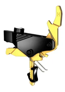 HIPERFIRE Parts & Accessories 8 HIPERFIRE PDI Trigger Assembly AR-15/ AR-10 2lb Pull Drop-In Titanium Nitride Gold