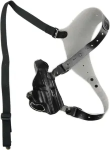 DeSantis Parts & Accessories 54 DeSantis C.E.O. Shoulder Rig Leather Holsters Glock 20 21 21SF 29 30 37 38 39 Left Hand Plain Black