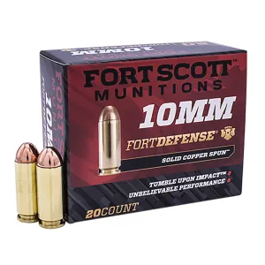 Fort Scott Munitions 68 Fort Scott Munitions Tumble Upon Impact 10mm Auto 125 gr Ammo SCS - 20rds - 10MM124SCV