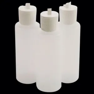 Tipton 197624 Flip Top Solvent Bottles 4 oz Plastic 3 Per Pkg