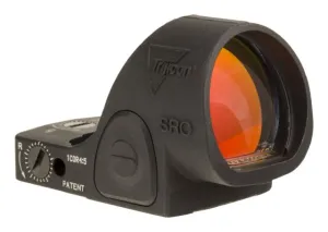 USED Trijicon SRO Adjustable LED Red Dot Sight1x 5.0 MOA Dot Reticle