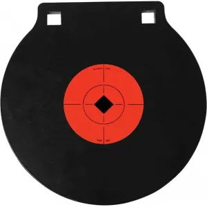 Birchwood Casey Parts & Accessories 21 Birchwood Casey 47604 World of Targets World of Targets AR500 Steel Gong 8\" Two Hole Orange/Black Steel