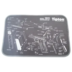 Tipton 1911 Gun Cleaning Mat 11" x 17" Gray