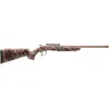 CVA Scout SS TD Single Shot Rifle 450 Bushmaster 22" Fluted Flat Dark Earth Threaded Barrel Flat Dark Earth Frame Duck Camo Field Stock