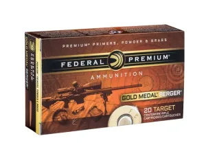 Federal 6mm Creedmoor 105gr BTHP Gold Medal Berger RIfle Ammunition, 20 Rounds - GM6CRDBH1