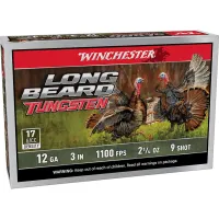 Winchester Long Beard Tungsten 12 Gauge Ammo 3" #9 Tungsten Alloy Shot 2-1/4 oz Box of 5