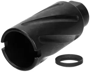 TacFire Spiral Fluted Muzzle Brake Black .308 Win 5/8x24