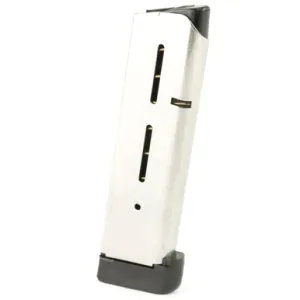 Wilson Combat Parts & Accessories 23 Wilson Combat 1911 Magazine 45 ACP Stainless Steel 8 Round Silver