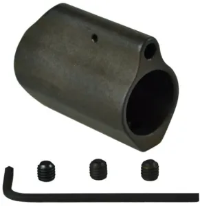 Kexuan Steel Long Style AR-15 Low Profile Gas Block .750 in Black