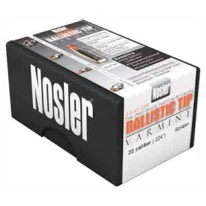 Nosler Ballistic Tip Varmint Bullets .22 Cal. 40 gr. Spitzer Point 100 pk.