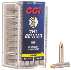CCI 30 gr VNT .22 WMR Ammo, 50/box - 969CC