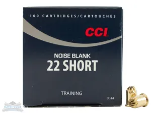CCI .22 Long/Short/Long Rifle Noise Blank Cartridges 50rds - 0044