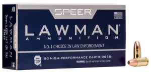Speer Lawman Training 147 gr Total Metal Jacket 9mm Ammo, 50/box - 53620