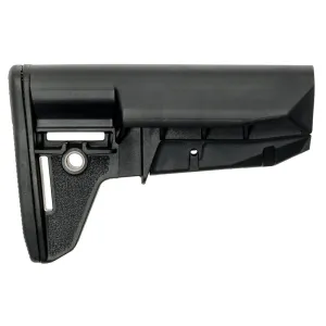 BCM Mod 2 SOPMOD Stock Black - Tactical BCM Mod 2 SOPMOD Stock for Enhanced Stability and Durability in Field Use - GFS-MOD2-SPMD-BLK