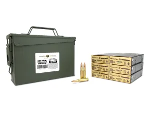 Federal Gold Medal Match 308 Winchester 175 Gr SMK BTHP 120 Rounds in Heavy Duty Ammo Can (Bulk)