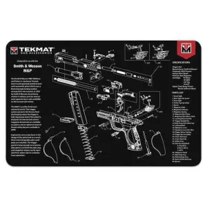 TEKMAT ARMORERS BENCH MAT 11x17 S&W M&P PISTOL