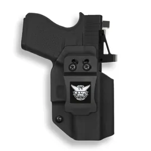WE THE PEOPLE Glock 43/43X w/ Red Dot IWB Black Kydex Holster | Right Hand
