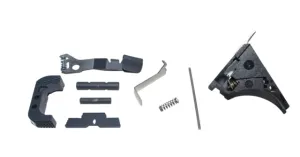 Centennial Defense Systems Glock 43 Lower Parts Kit Strippled 5lb Mag Catch Spring Factory Trigger Spring Weight Glock Gray LPK-EXT-MOD139