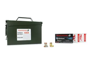 Gun Price Check: Compare Prices Across 30+ Retailers 22 Winchester 9mm 124 Gr FMJ / Winchester Ranger T-Series 9mm 147 Gr JHP 150 Rounds in Heavy Duty Ammo Can Bundle