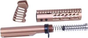 Guntec USA AR-15 Pistol Furniture Set With Miltube Anodized Bronze
