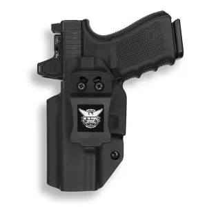 We The People Holsters Smith & Wesson Shield 4" 9/40 IWB Left Handed Holster Red Dot Cut, Black