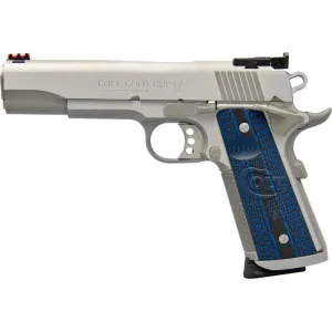 Colt O5072XE 1911 Single 9mm 5\" 9+1 Blue G10 Grip Stainless Steel