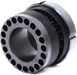 Tiger Rock AR-15 Barrel Nut w/Steel Jame Nut Ring for Free Float Quad Rail Handguard Black Small